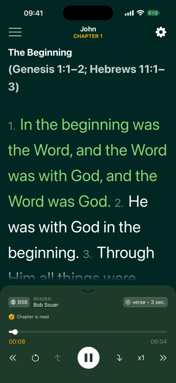 Classic Reading with Bible text size set to 300%