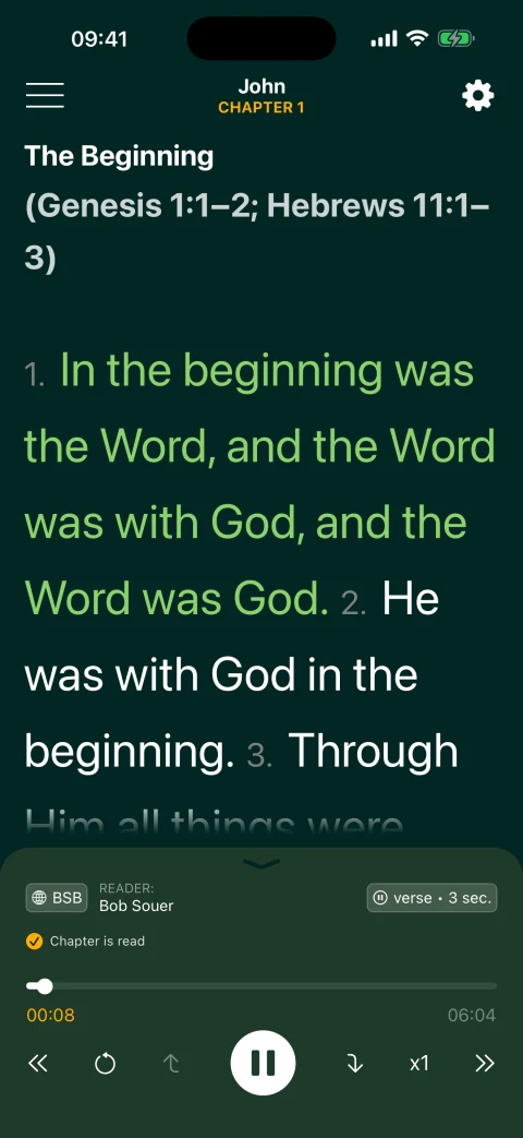 Classic Reading with Bible text size set to 300%