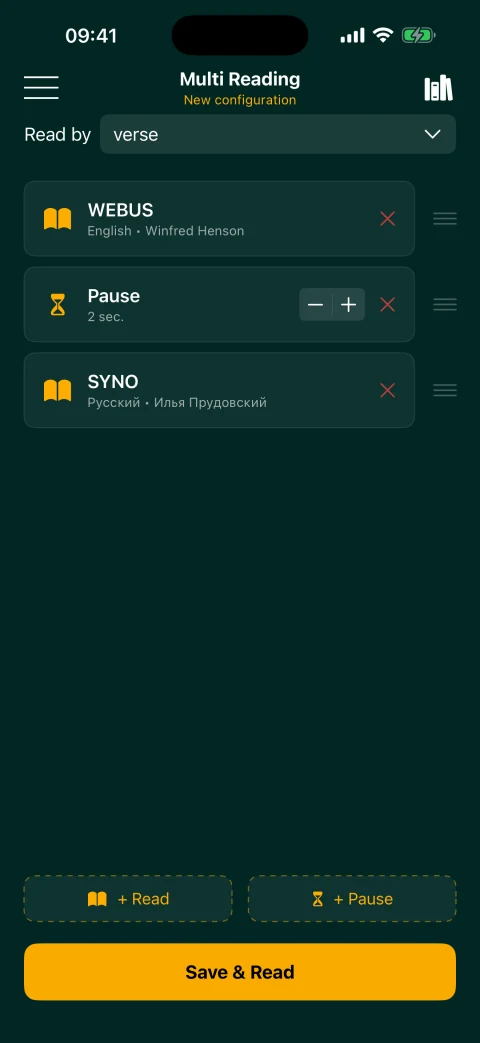 Setting up Multi Reading in two languages